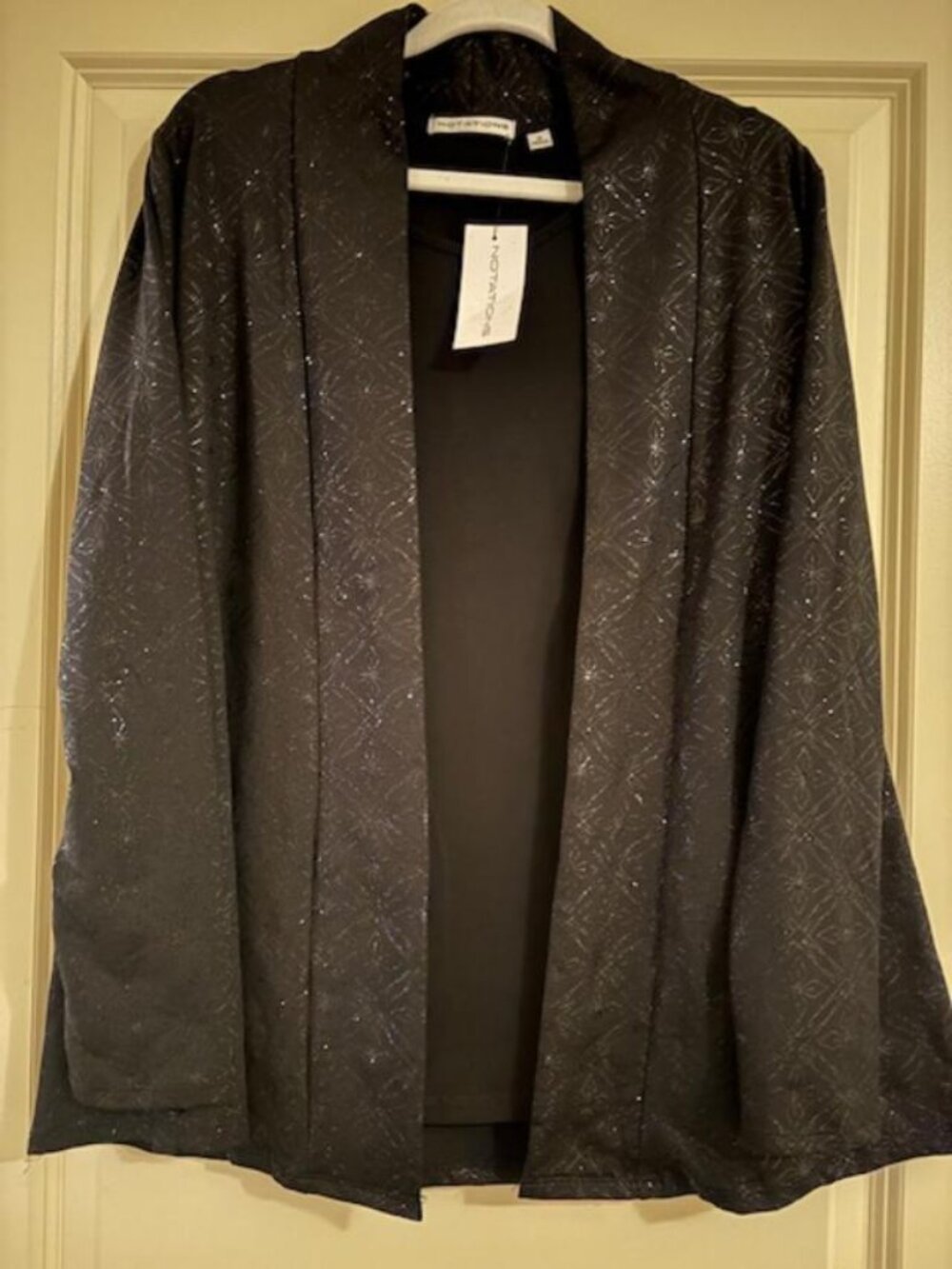 NWT Women's Notation 2 In One Special Occasion Sparkle Top Size Med Cruise Party